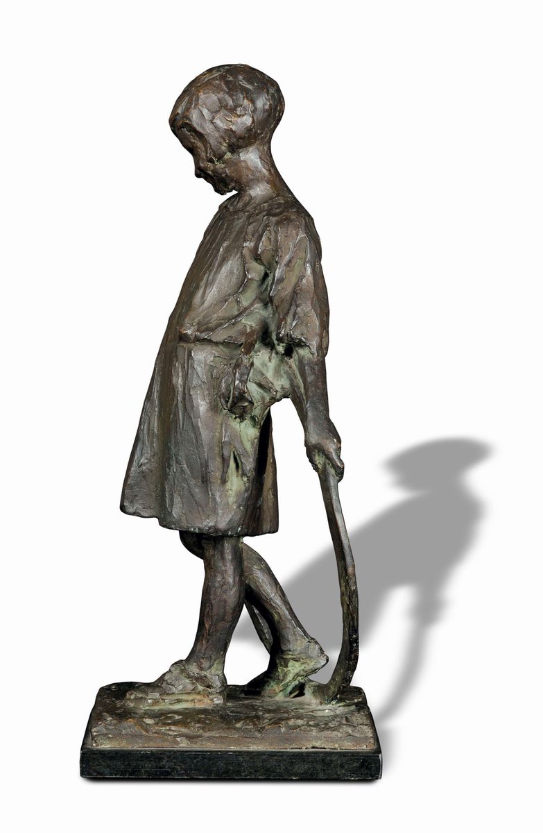 Pietro Cendali (1893-?)bambina con Cerchio
