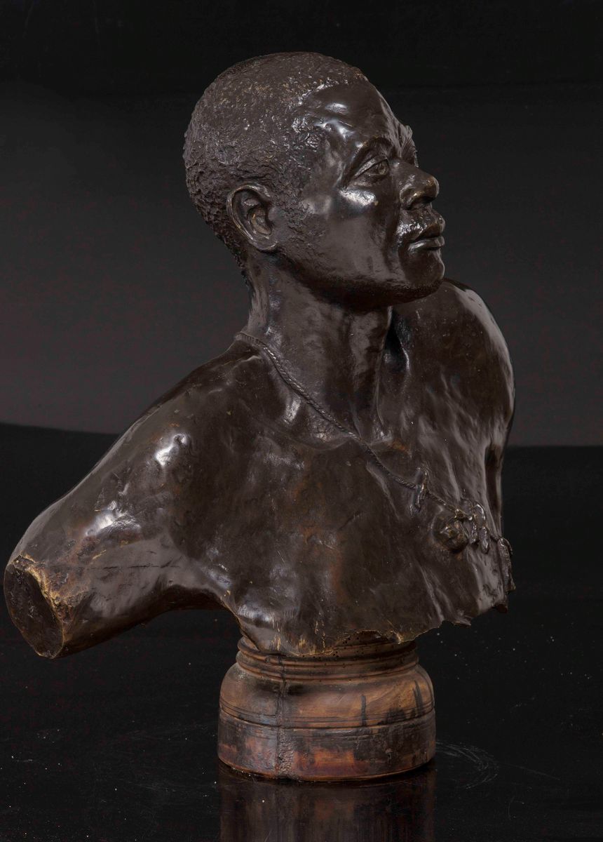 Bernardin (attivo Francia XIX Secolo)busto di Africano