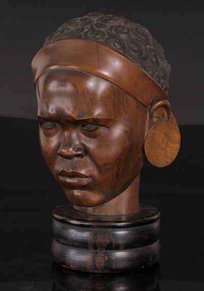 Alfredo Gressani (1913-?)testa di Africano