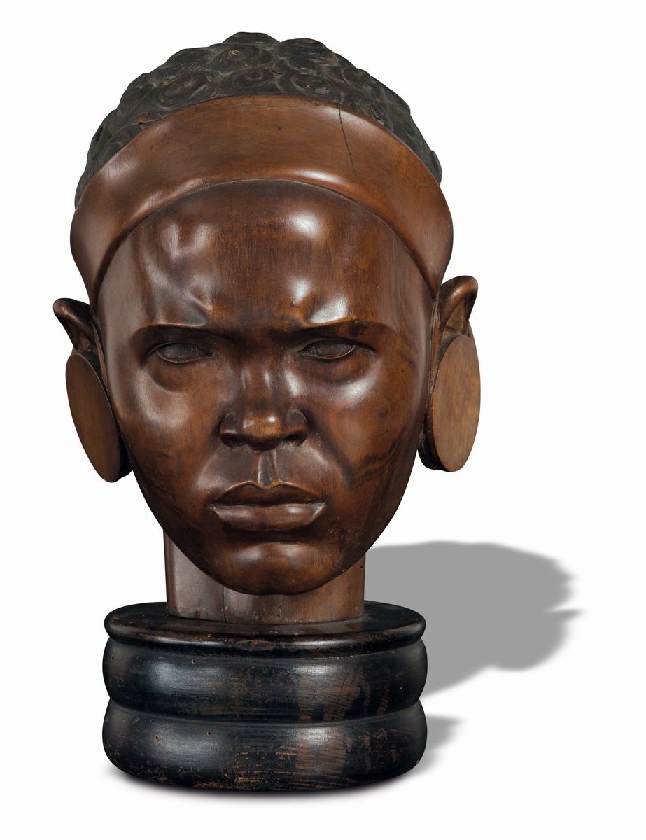 Alfredo Gressani (1913-?)testa di Africano