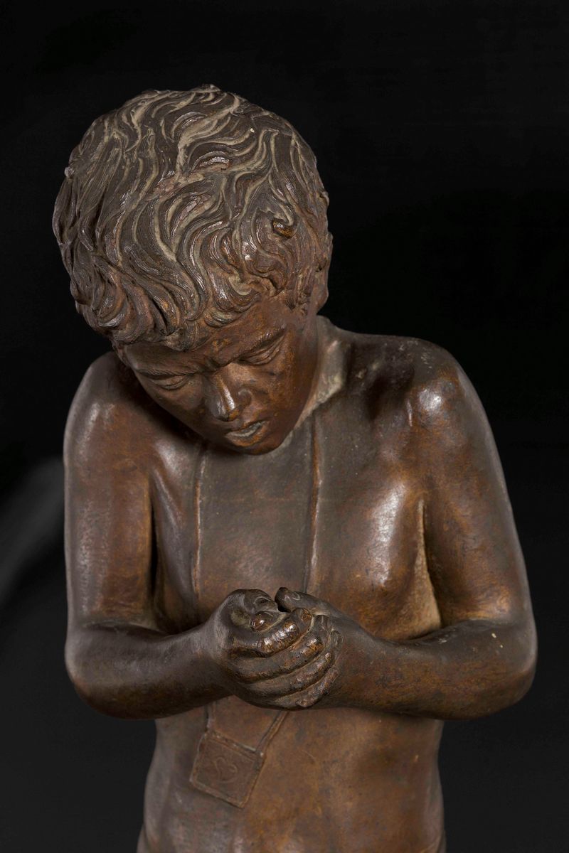 Giuseppe Renda (1859-1939)nudo di Fanciullo