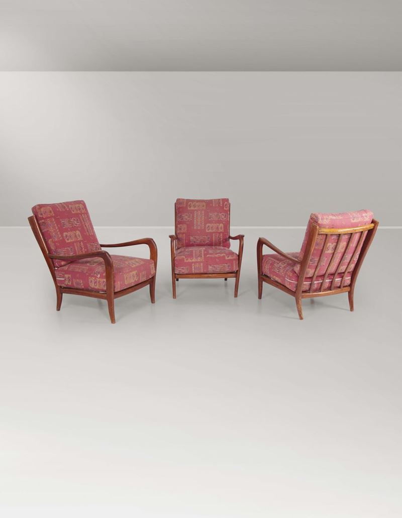 Three wooden armchairs  - Auction Design - III - Cambi Casa d'Aste