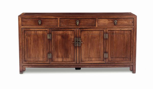 A huanghuali three-drawers furniture, China, Qing Dynasty, Qianlong Period (1736-1795)