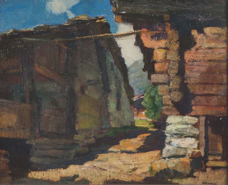Riccardo Galli (1869-1944) Casolari  - Auction 19th and 20th Century Paintings - Cambi Casa d'Aste