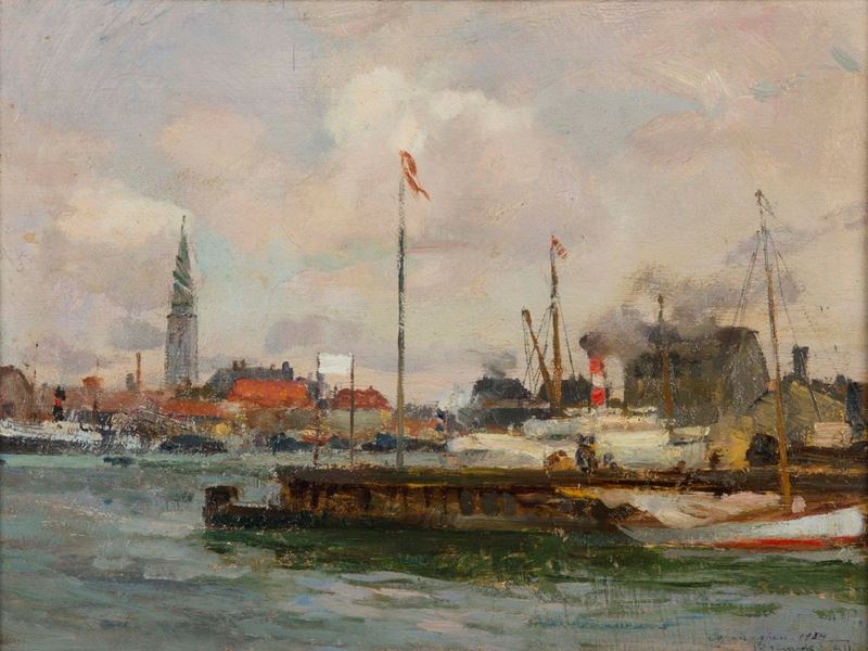Riccardo Galli (1869-1944) Copenaghen  - Asta Dipinti del XIX e XX secolo - Cambi Casa d'Aste