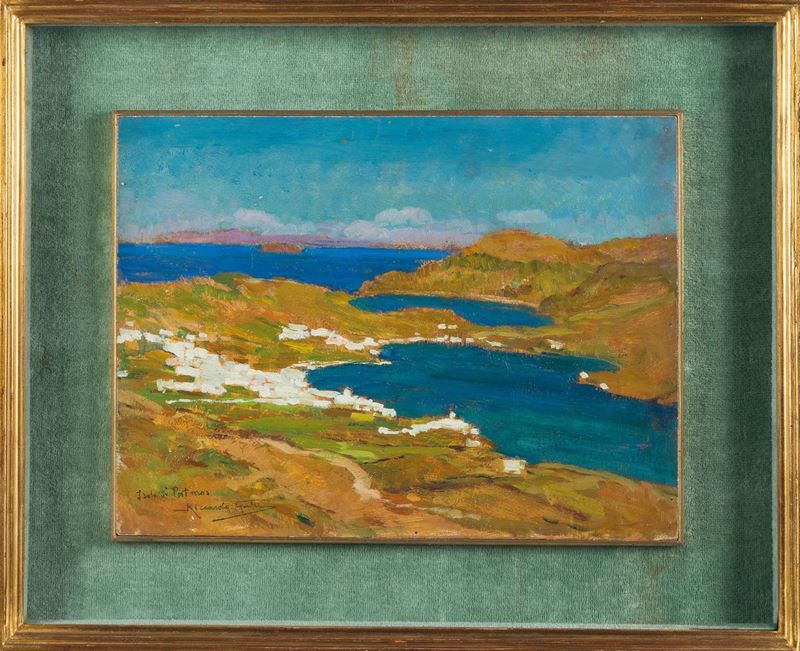 Riccardo Galli (1869-1944) Isola di Patmos  - Auction 19th and 20th Century Paintings - Cambi Casa d'Aste