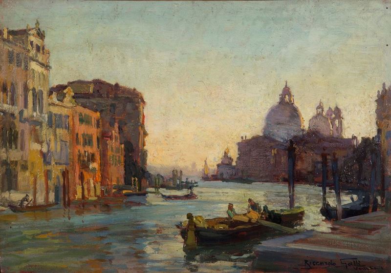 Riccardo Galli (1869-1944) Venezia  - Asta Dipinti del XIX e XX secolo - Cambi Casa d'Aste