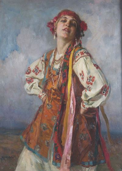 Riccardo Galli (1869-1944)danzatrice Russa