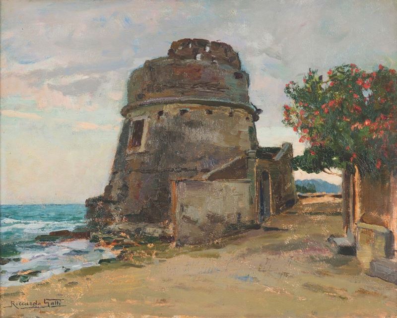 Riccardo Galli (1869-1944) Piccolo faro  - Auction 19th and 20th Century Paintings - Cambi Casa d'Aste