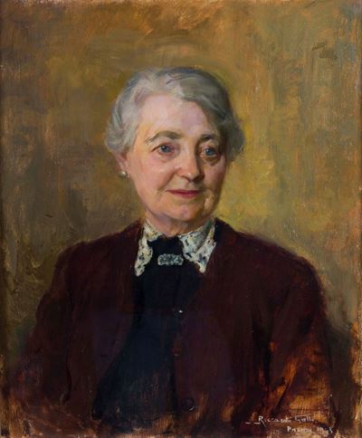 Riccardo Galli (1869-1944)ritratto della Moglie Mira