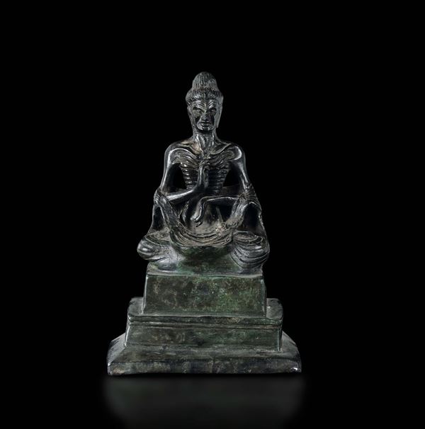 A bronze figure of Luohan, Thailand, 17th century
