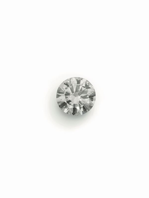 Brilliant-cut diamond weighing 2,07 carats. Diamond report R.A.G