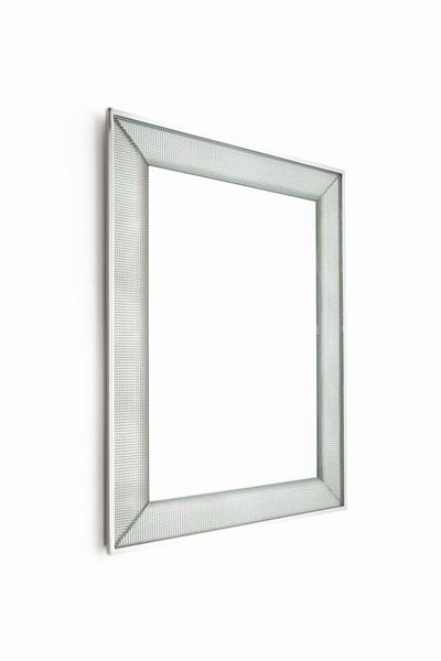 Specchiera Vetro con Cornice in Vetro Lavorato