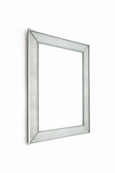 Specchiera Vetro con Cornice in Vetro Lavorato