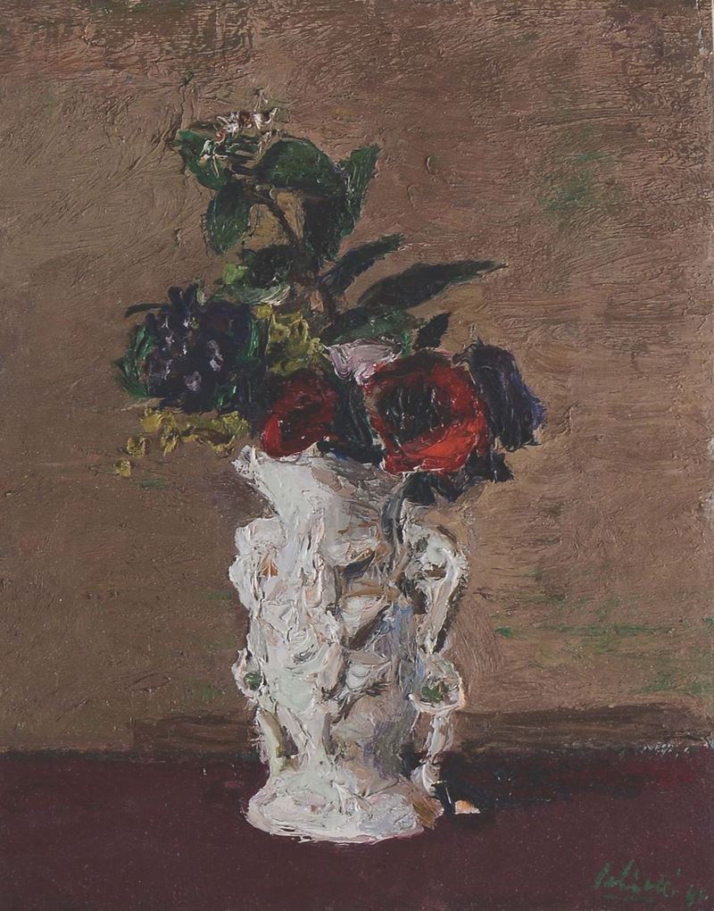 Alberto Salietti (1892 - 1961) Tulipani fioriti, 1947  - Auction 19th and 20th Century Paintings - Cambi Casa d'Aste