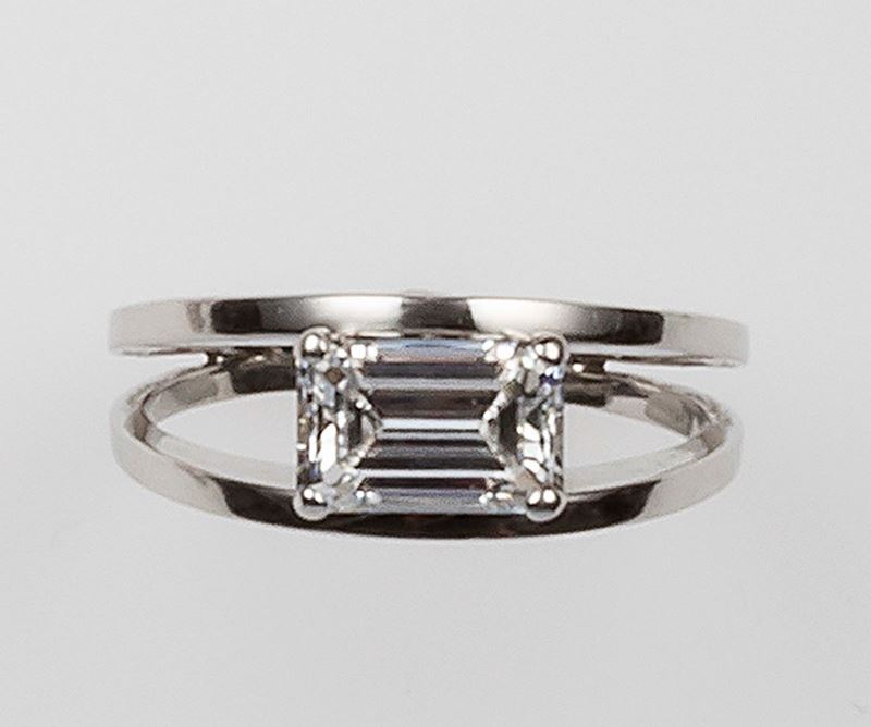 Unmounted emerald-cut diamond weighing 1.47 carats  - Auction Fine Jewels - II - Cambi Casa d'Aste