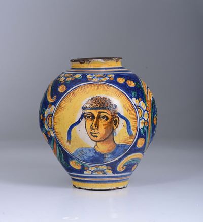 Vaso ( Bombola ) Caltagirone, Bottega della Fine del XVII Secolo