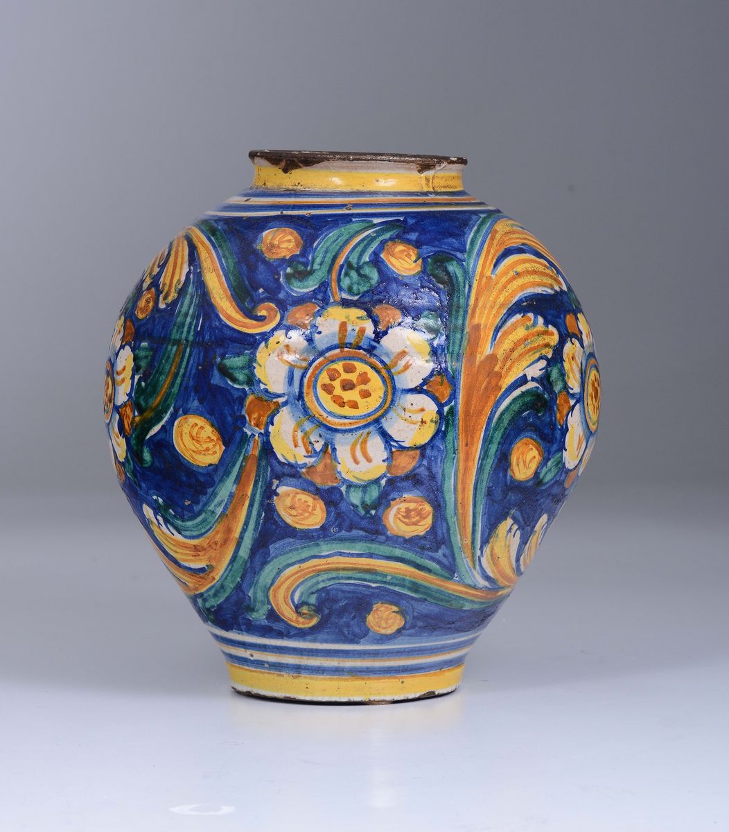 Vaso ( Bombola ) Caltagirone, Bottega della Fine del XVII Secolo