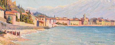 Alberto Focardi (XX Secolo)paesaggio Costiero