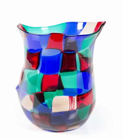 Fulvio Bianconi Venini, Murano, 1950 Ca Vaso Serie Pezzati