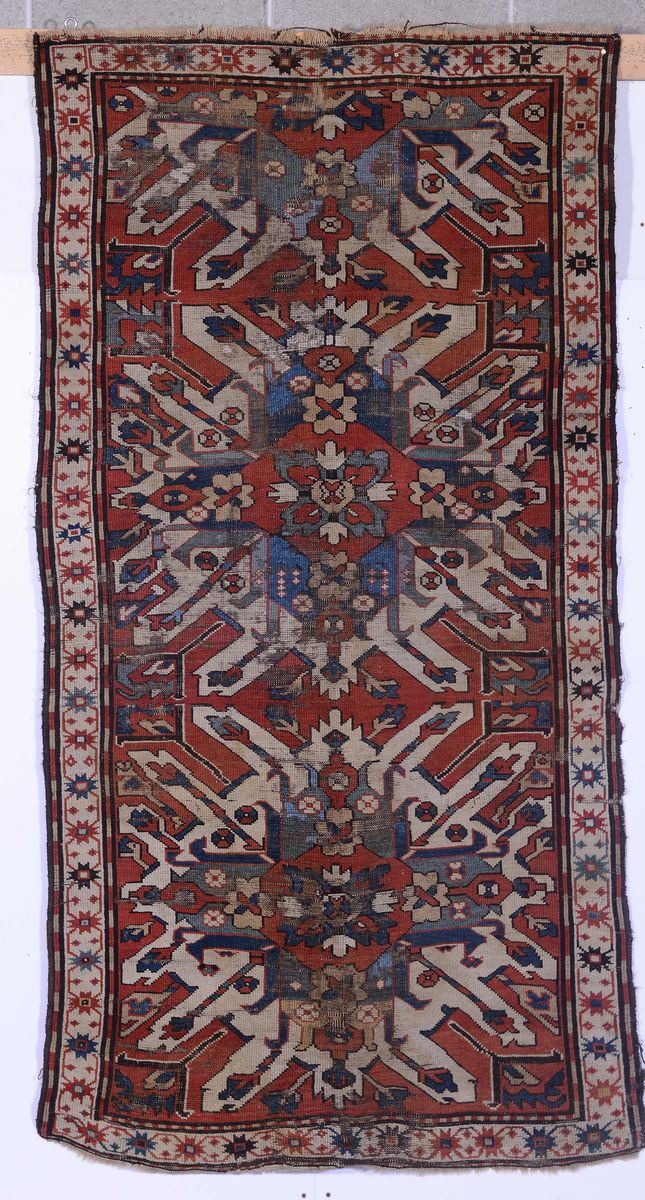 Tappeto caucasico Kasak ad aquile fine XIX secolo  - Auction Ancient Carpets - Cambi Casa d'Aste
