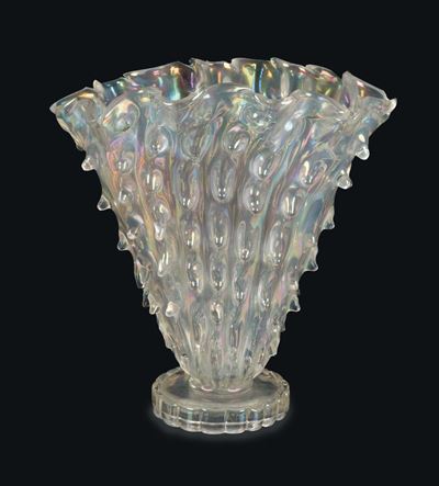 Ercole Barovier Barovier & Toso, Murano, 1938 Ca Vaso Serie Medusa