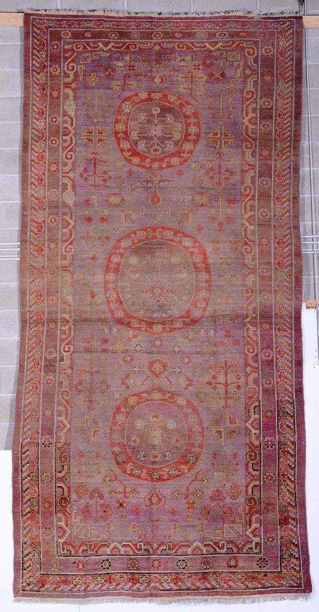 Tappeto est Turkestan Samarcanda inizio XX secolo  - Auction Ancient Carpets - Cambi Casa d'Aste