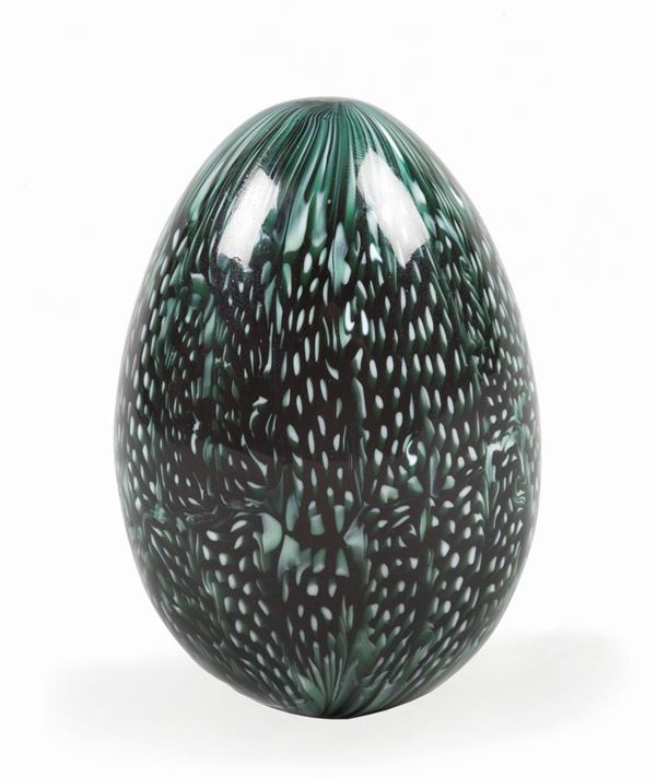 Ludovico de Santillana Venini, Murano, 1964 ca Uovo in vetro a murrine