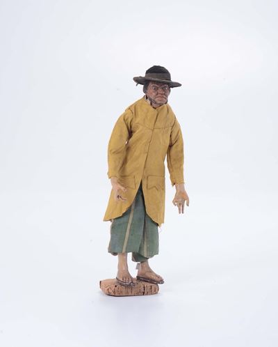 Servitore con Cappello con Abito Giallo, Napoli XVIII-XIX Secolo