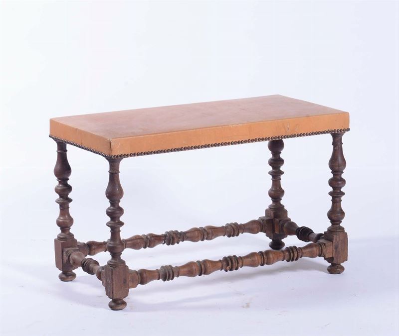 Panchetta a rocchetto in legno, XX secolo  - Auction Antique Online Auction - Cambi Casa d'Aste