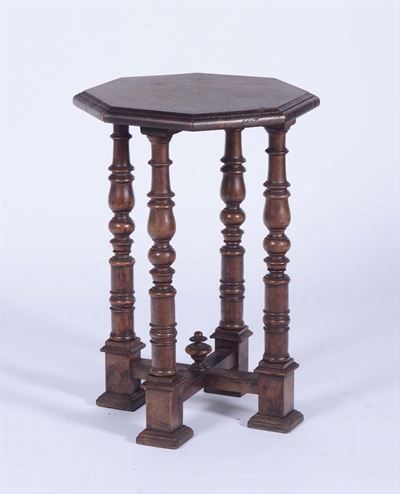 Tavolino da Centro con Piano Ottagonale, XIX-XX Secolo