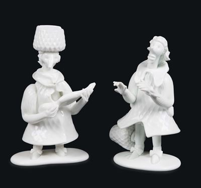Fulvio Bianconi Venini, Murano, 1957 Ca Due Figurine Serie Grotteschi