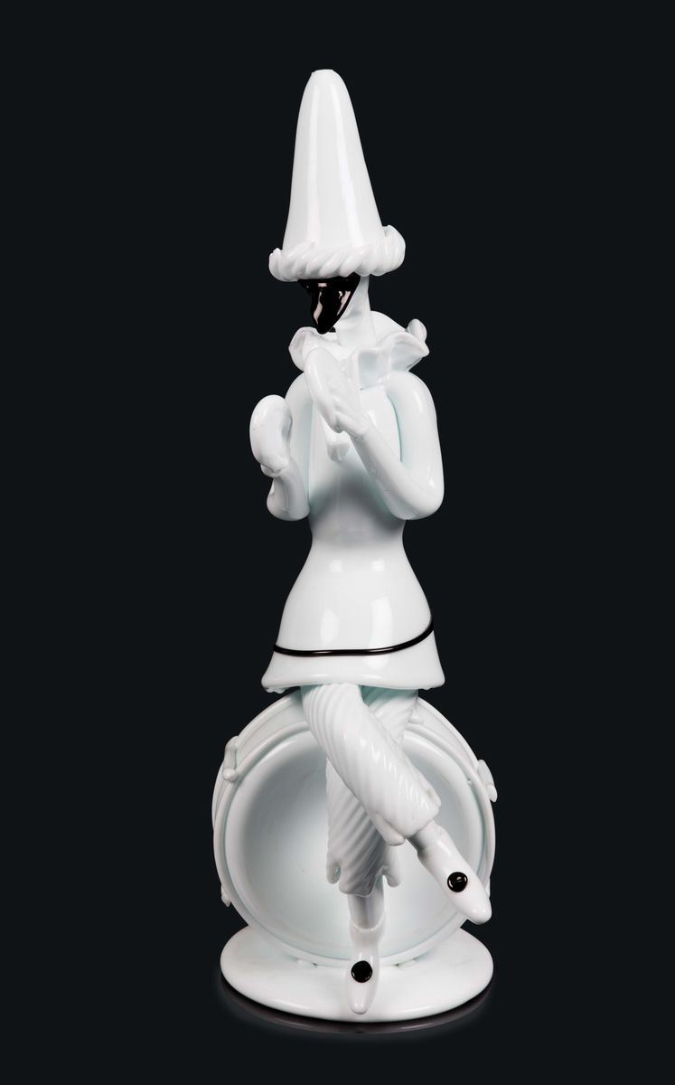 Fulvio Bianconi Venini, Murano, 1952 ca Figurina serie Tiepoli  - Asta Murano, XX secolo. 150 vetri da collezionare - I - Cambi Casa d'Aste