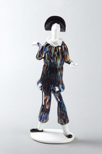 Fulvio Bianconi Venini, Murano, 1953 Ca Figurina Serie a Tessere