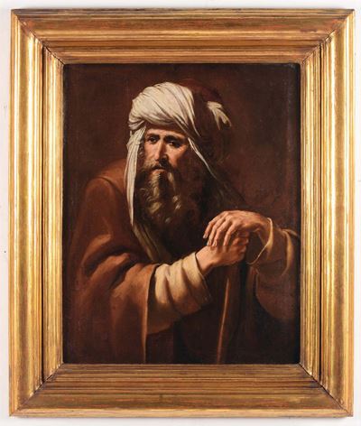 Scuola della Metà del XVII Secolouomo con Turbante