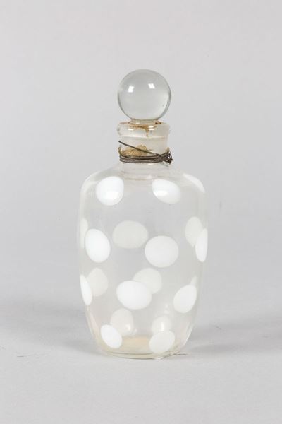 Carlo Scarpa Venini, Murano, 1938 Ca Flacone Portaprofumo Serie a Puntini