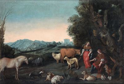 Sinibaldo Scorza (voltaggio 1589 - Genova 1631)circe e Ulisse