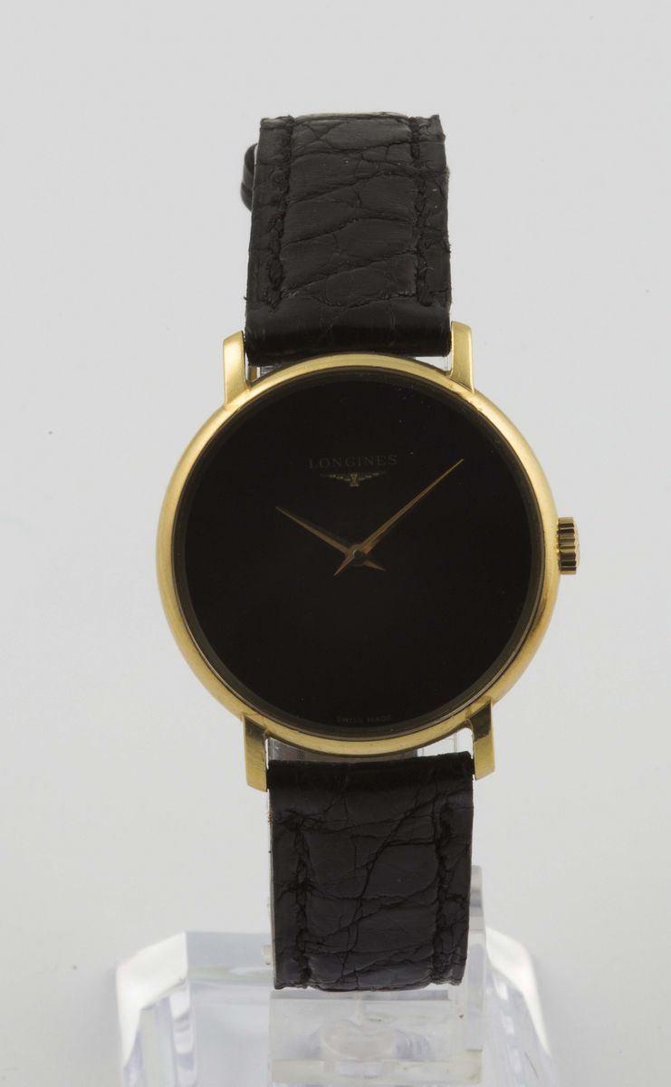 LONGINES, orologio da polso, in oro giallo 18K, a carica manuale. Realizzato circa nel 1960  - Asta Orologi da Polso e da Tasca - Cambi Casa d'Aste