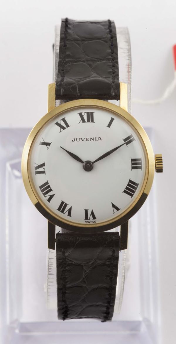 JUVENIA, orologio da donna, in oro giallo 18K, a carica manuale. Accompagnato da scatola e Garanzia. Realizzato nel 1960 circa