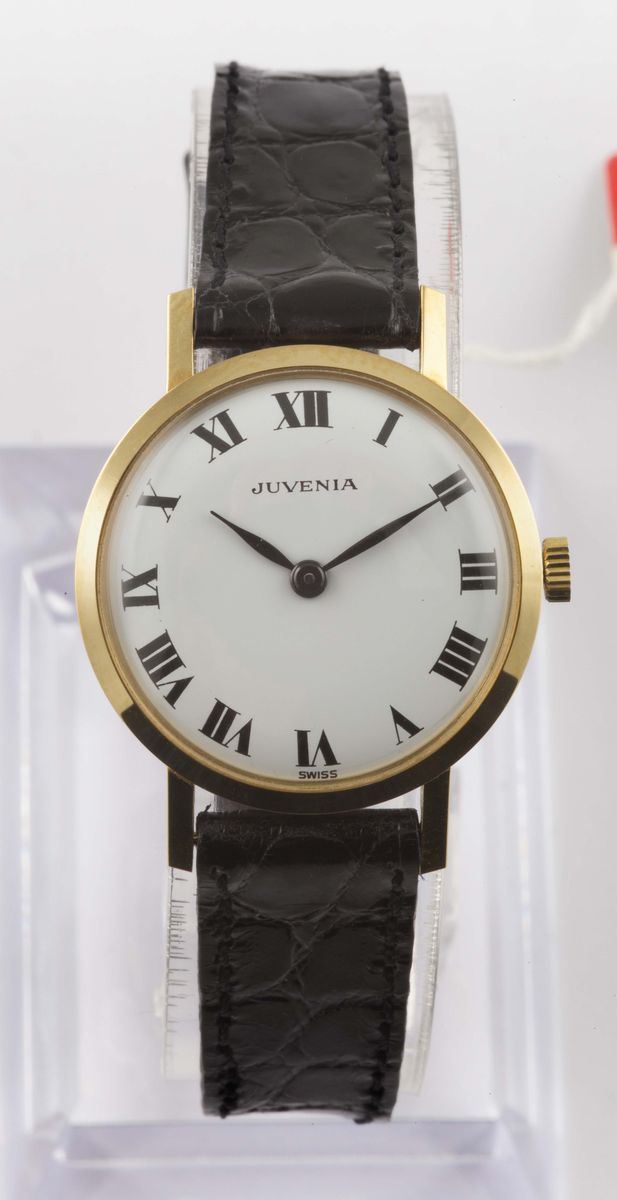 JUVENIA, orologio da donna, in oro giallo 18K, a carica manuale. Accompagnato da scatola e Garanzia. Realizzato nel 1960 circa  - Auction Watches and Pocket Watches - Cambi Casa d'Aste