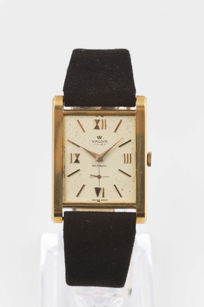Valois, Orologio da Polso a Carica Manuale, in Oro Giallo 18k. Realizzato nel 1950 Circa