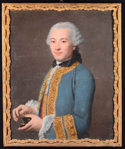 Scuola Francese del XVIII Secoloritratto di Gentiluomo
