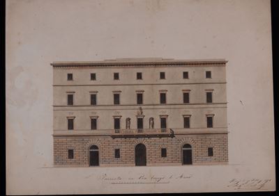 Architetto Nicola Nasi (XIX Secolo)facciata in Via Lungo Arno, 1814