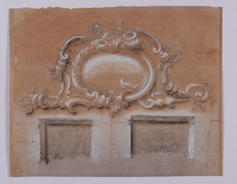 Scuola veneta del XVIII secolo Fregio Architettonico  - Asta Disegni Antichi - II - Cambi Casa d'Aste