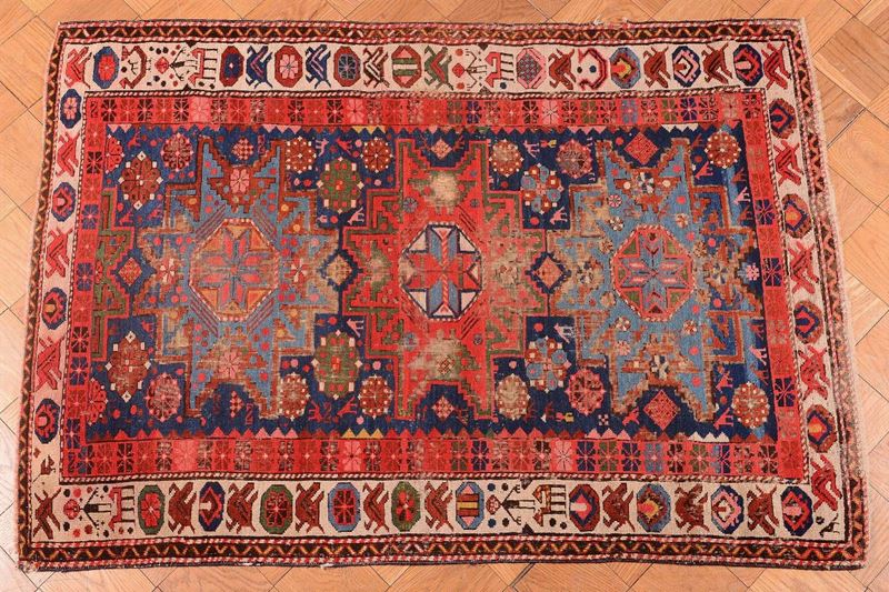 Tappeto caucasico Shirvan fine XIX inizio XX secolo  - Auction Ancient Carpets - Cambi Casa d'Aste