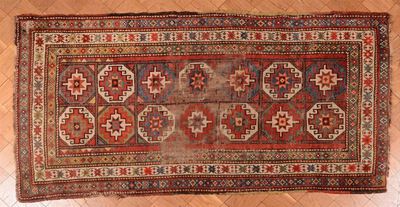 Tappeto Caucasico Kasak Fine XIX Secolo