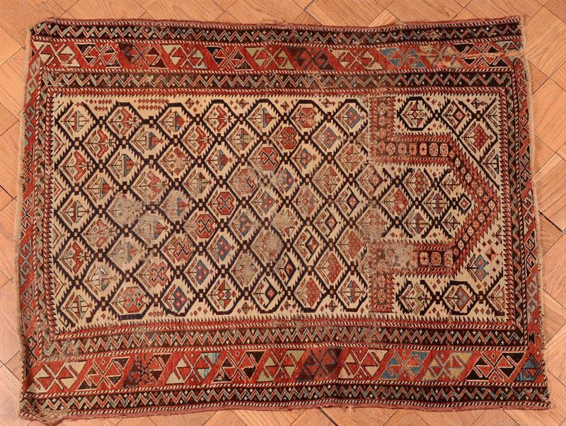 Tappeto caucasico Shirvan Daghestan fine XIX secolo  - Asta Tappeti Antichi - Cambi Casa d'Aste