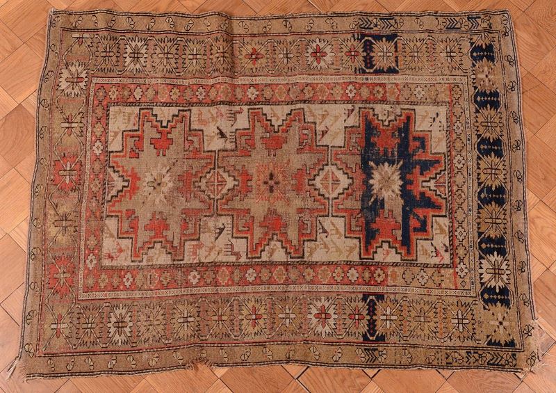 Tappeto caucasico Shirvan inizio XX secolo  - Auction Ancient Carpets - Cambi Casa d'Aste