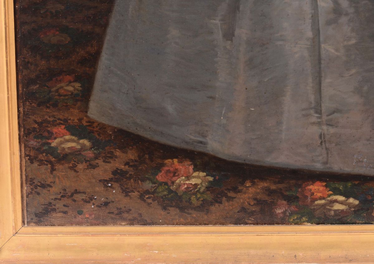 Sante Bertelli (1840-1892)ritratto di Gentildonna