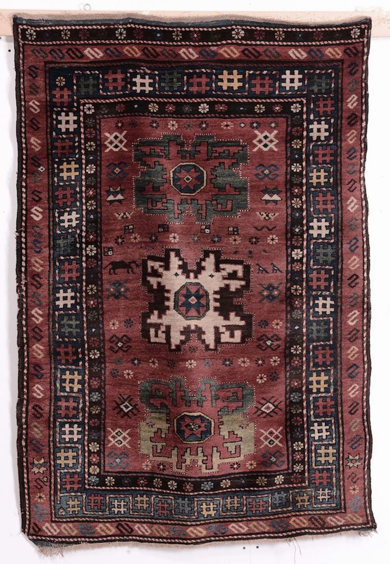 Tappeto caucasico inizio XX secolo  - Asta Antiquariato - II - Cambi Casa d'Aste